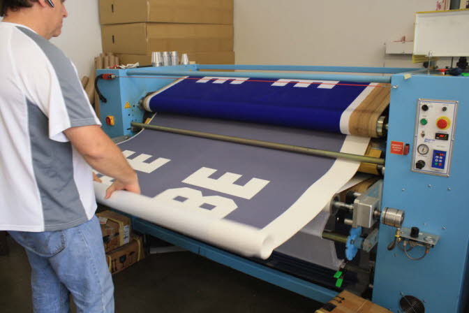WE USE PAPER TO HEAT PRESS FOR VIBRANT RESULTS